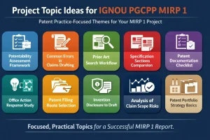 Project Topic Ideas for IGNOU PGCPP MIRP 1