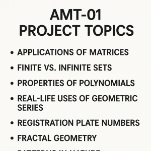 Trending IGNOU AMT-01 Project Topics