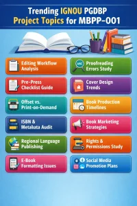 Trending IGNOU PGDBP Project Topics for MBPP-001