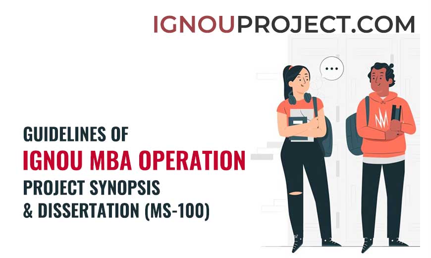 IGNOU MBA Operations Management Project