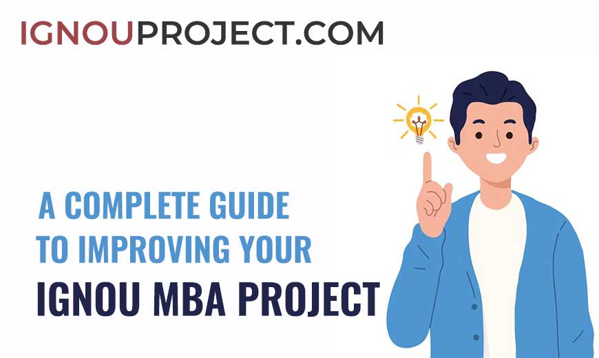 IGNOU MBA Project For MMPP-1