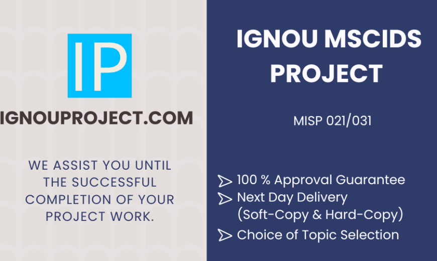 IGNOU MSCIDS Project | MISP 021/031