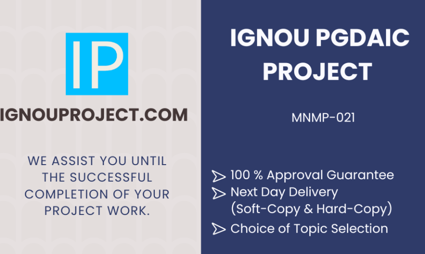 IGNOU PGDAIC Project | MNMP-021