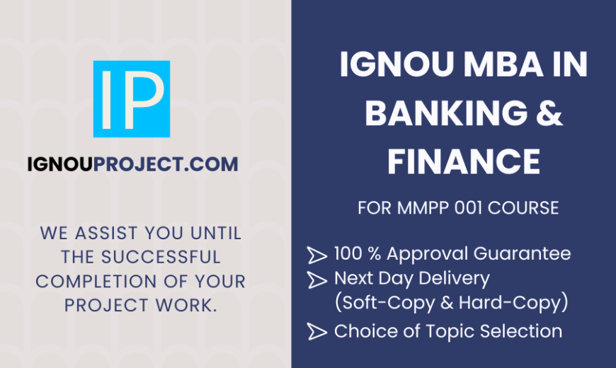 IGNOU's MBA In Banking & Finance