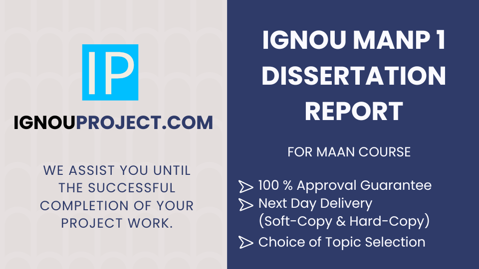 IGNOU MANP 1 Dissertation