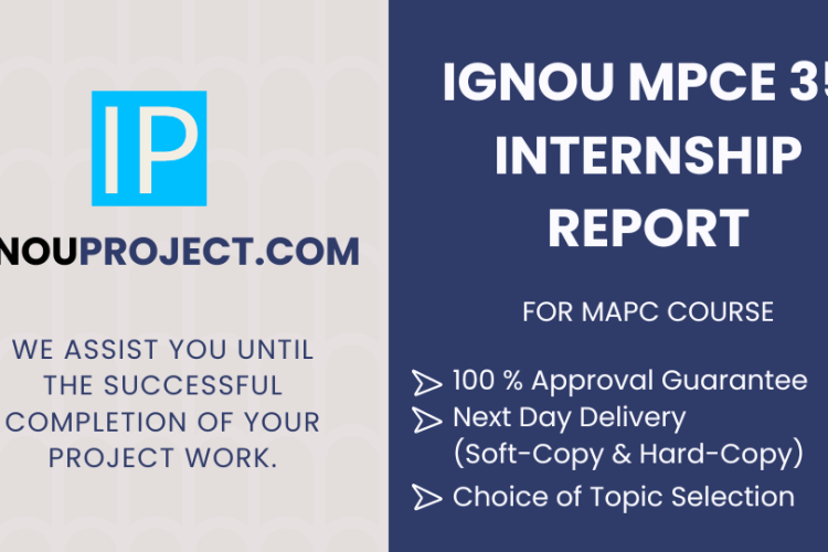 IGNOU MPCE 35 Internship Report