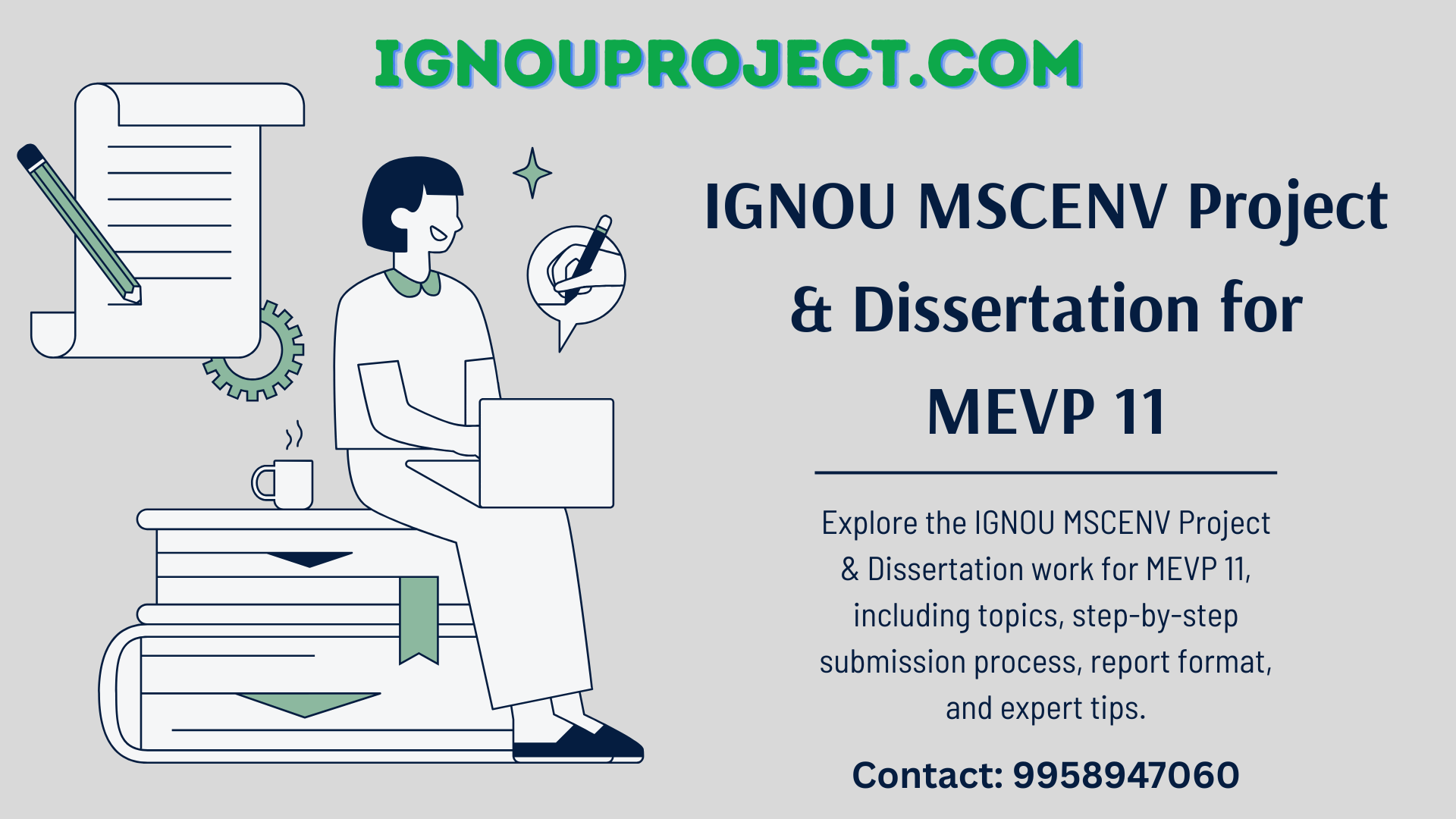 IGNOU MSCENV Project & Dissertation for MEVP 11