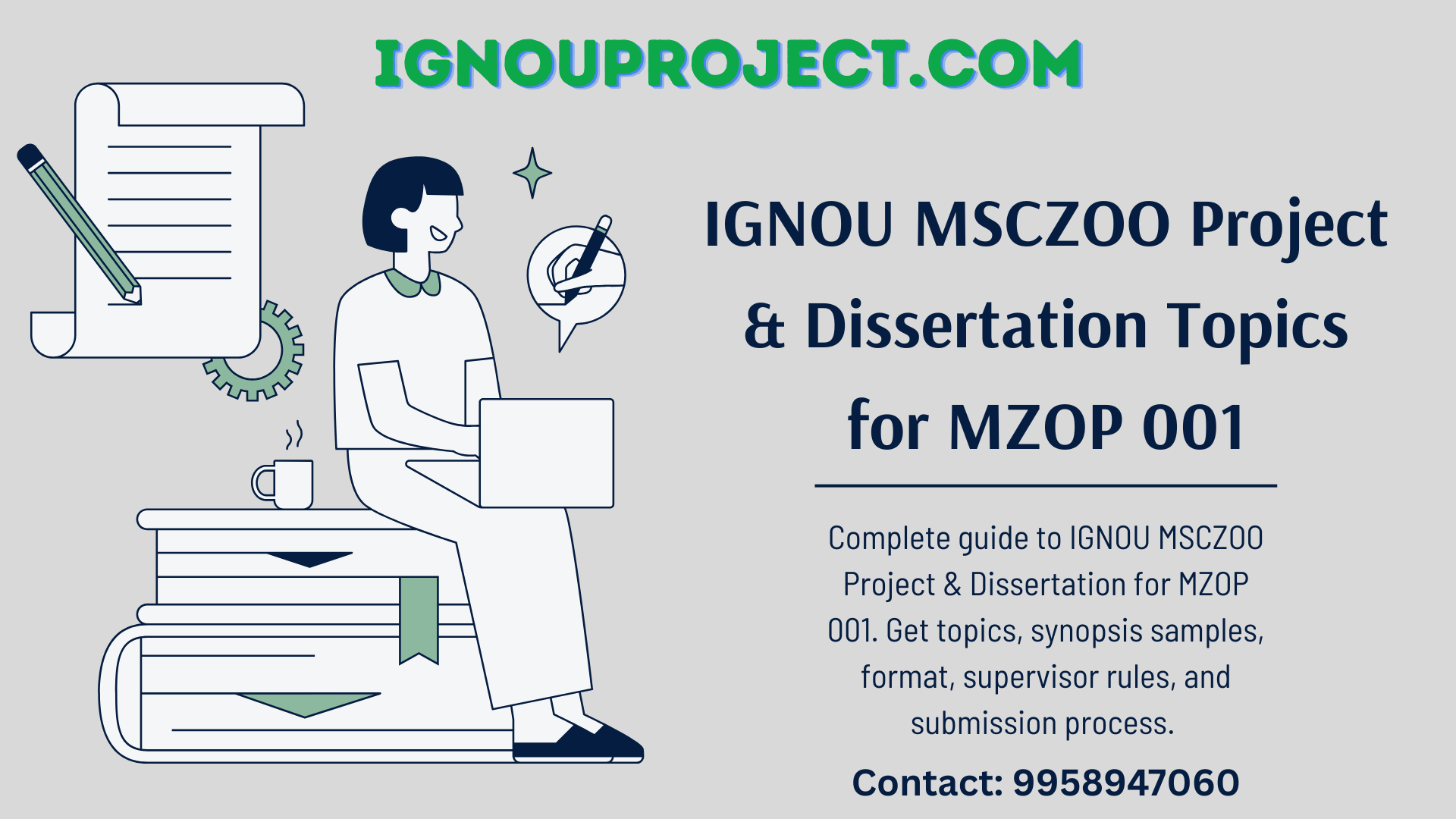 IGNOU MSCZOO Project & Dissertation for MZOP 001 – Topics & Samples