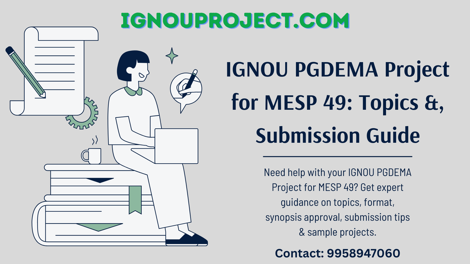 IGNOU PGDEMA Project for MESP 49 with Topics &, Submission Guide