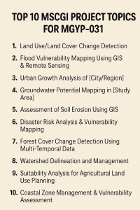 Top 10 MSCGI Project Topics for MGYP-31