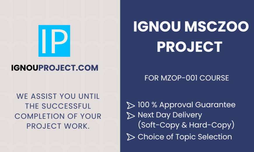 ignou msczoo project mzop 001