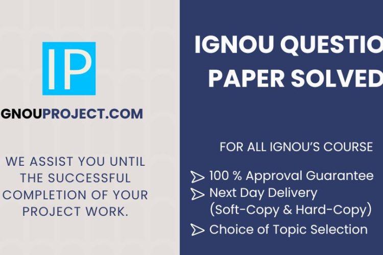 ignou question paper solved