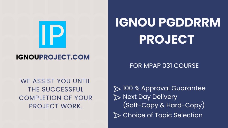 ignou pgddrrm project