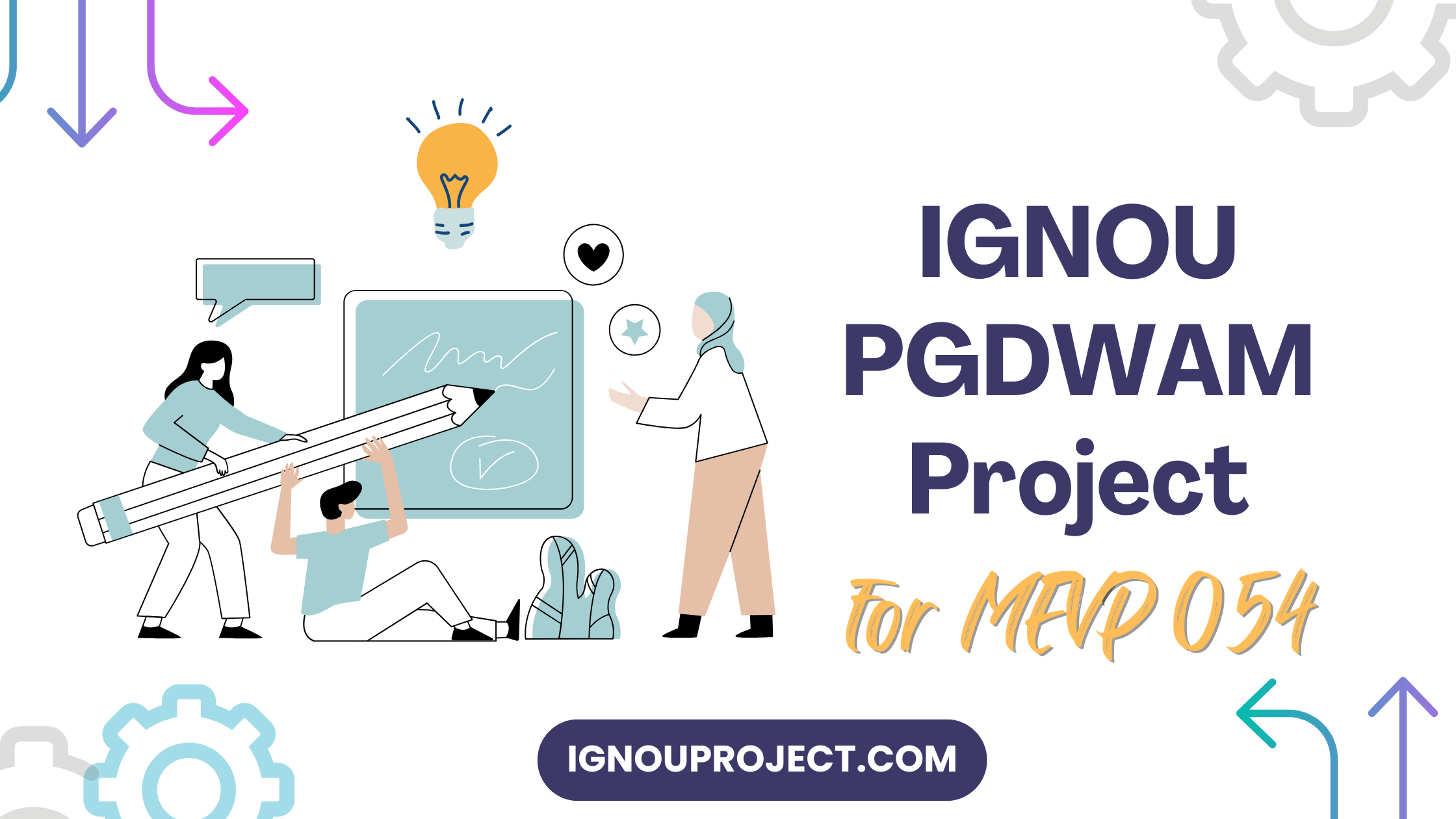 IGNOU PGDWAM Project for MEVP 054
