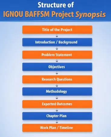 Structure of IGNOU BAFFSM Project Synopsis