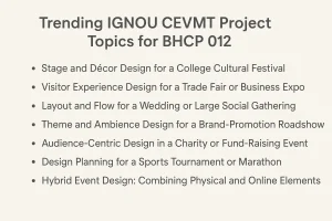 Trending IGNOU CEVMT Project Topics for BHCP 012