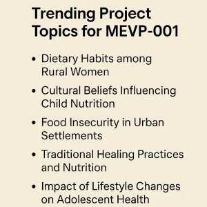 Trending Project Topics for MEVP-001