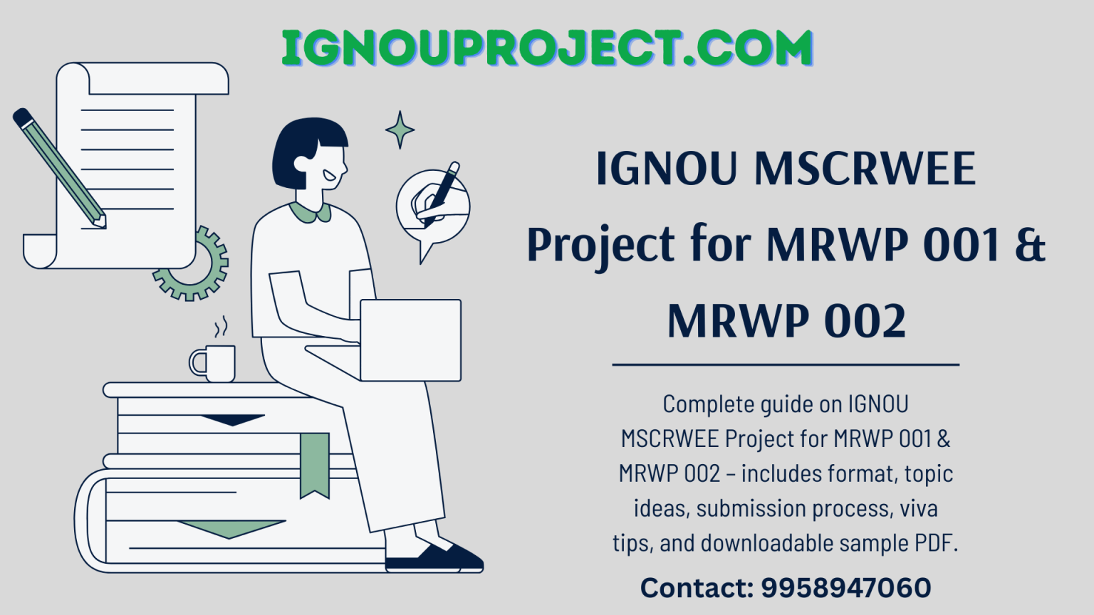 IGNOU MSCRWEE Project for MRWP 001 & MRWP 002