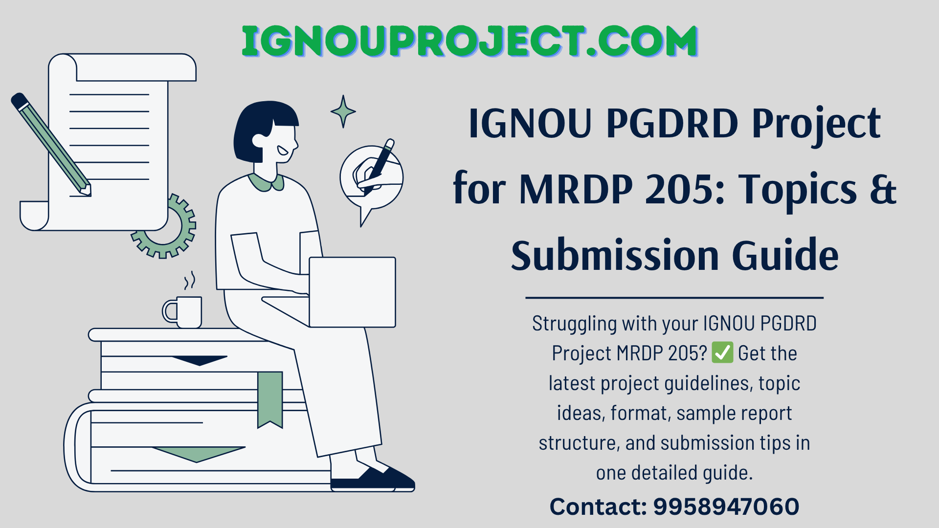 IGNOU PGDRD Project for MRDP 205: Topics & Submission Guide