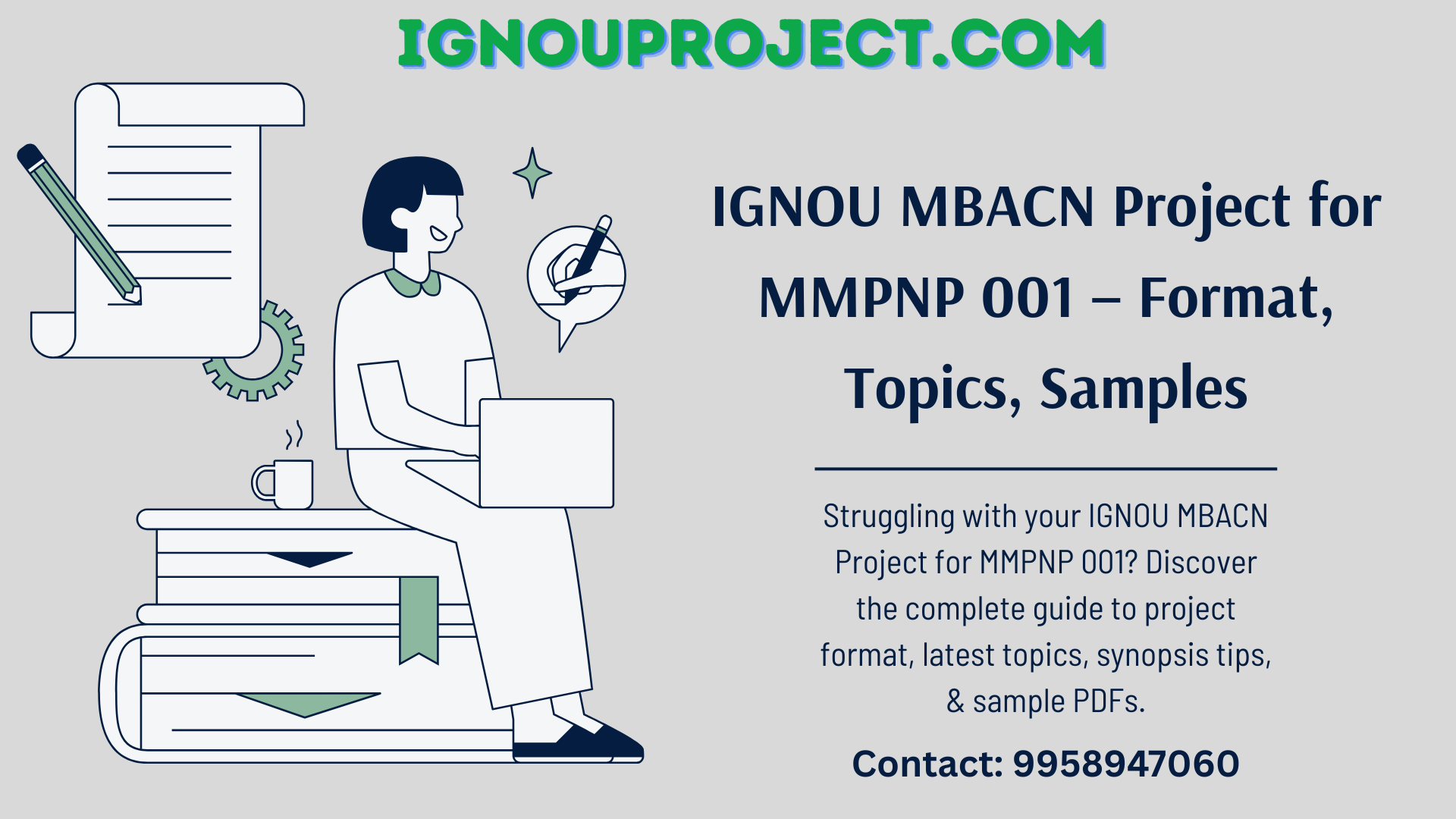 IGNOU MBACN Project for MMPNP 001 – Format, Topics, Samples