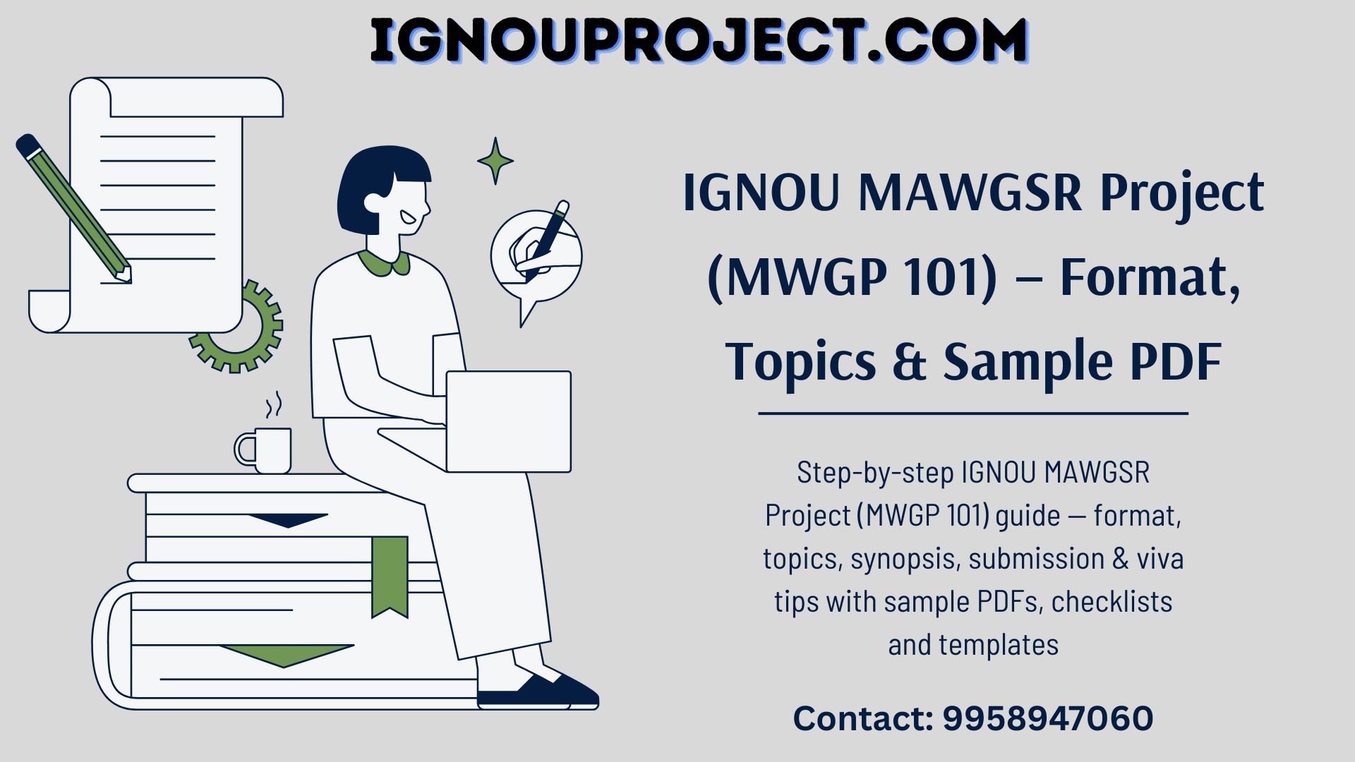 IGNOU MAWGSR Project (MWGP 101) – Format, Topics & Sample PDF