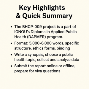 Key Highlights for DAPMER Project