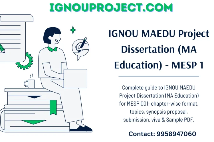 IGNOU MAEDU Project Dissertation (MA Education) - MESP 1
