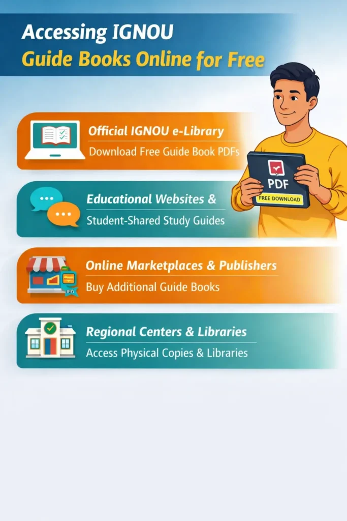 Accessing free IGNOU guide books online