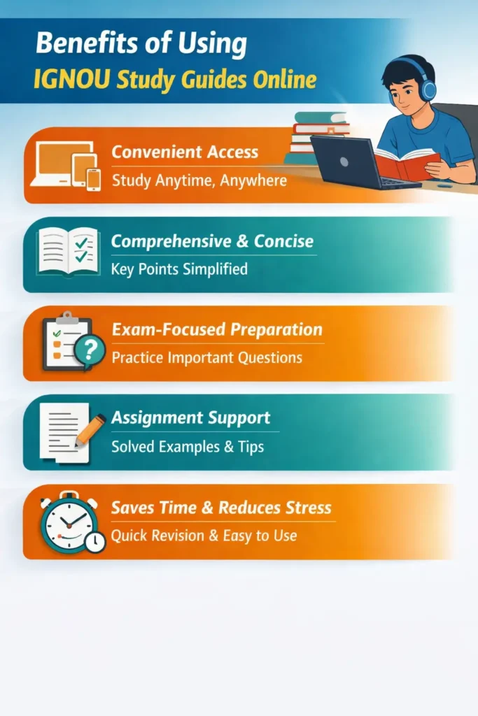 Benefits of IGNOU study guides